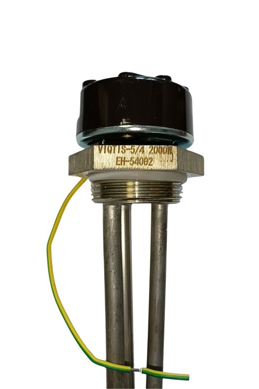 Varmelegeme Rustfri 5/4" 2kW med Termostat | 5907059976209