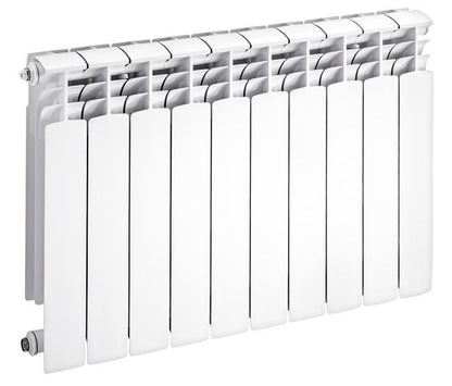 Aluminiumsradiator 80,5x57,2 cm Hvid 10 Elementer