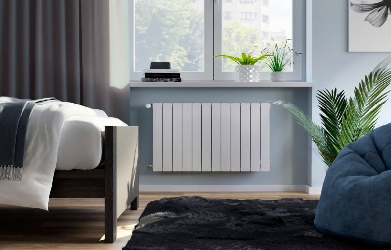KFA Armatura ADR aluminiumsradiator med 10 elementer, hvid