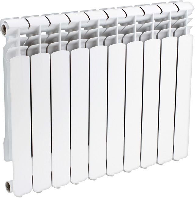 Aluminium Radiator 70x57,6 cm 10 Elementer Hvid | 5900308751527