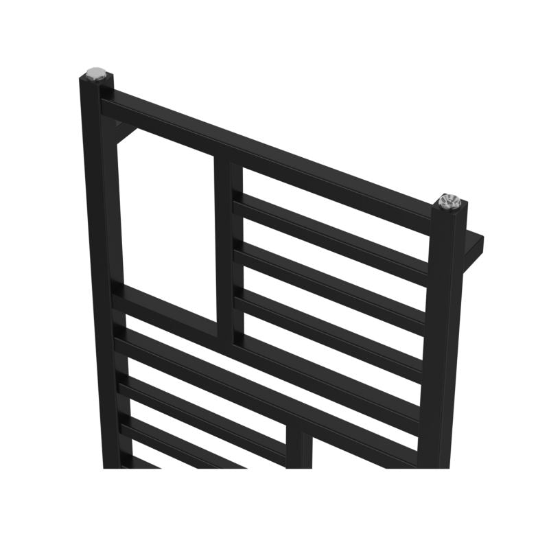 Asymmetrisk radiator GoodHome Arundel 100 x 50 cm mat-sort