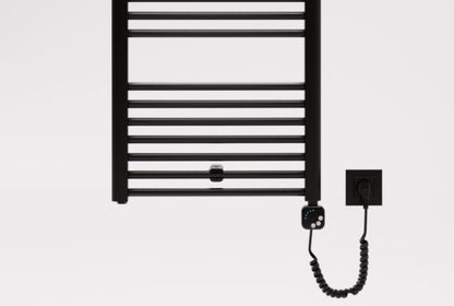 Elektrisk Håndklædetørrer 92,2x50 cm Sort Mat 400W