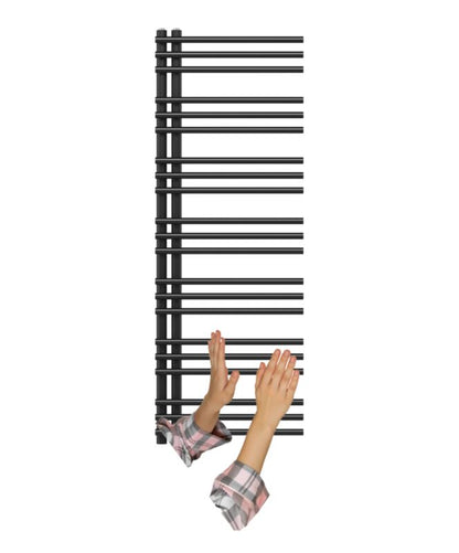 Håndklædetørrer Milo 140x50 cm Sort