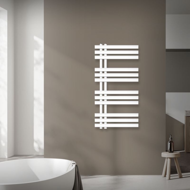 Håndklædetørrer 50x100 cm Hvid med 300 W Varmelegeme