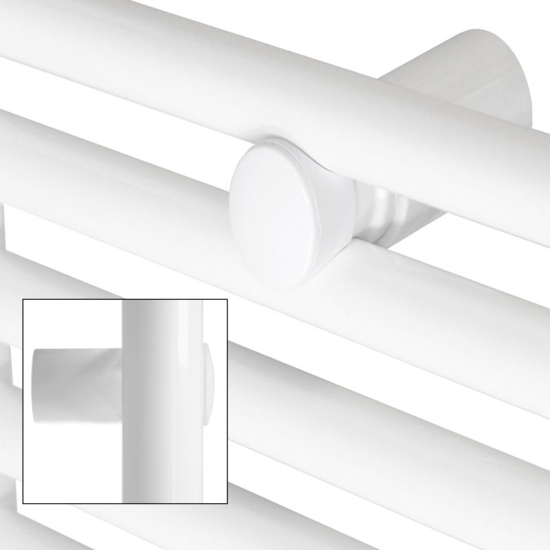 Håndklædetørrer 40x80 cm Hvid Lige med Termostat