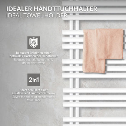 Håndklædetørrer Iron EM 50x120 cm Hvid