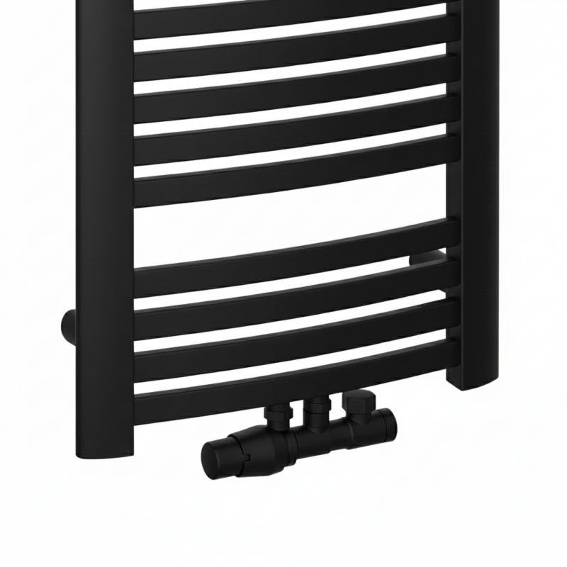 Håndklædetørrer Wento 102,5x48 cm Sort Mat 434W
