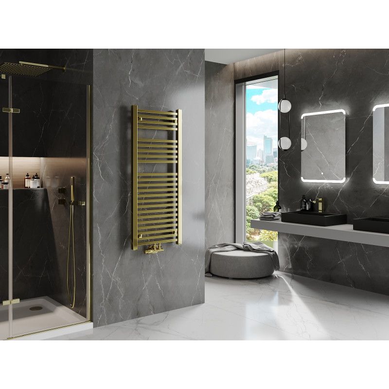 Mexen Pluton badeværelsesradiator 1200x500 i guld