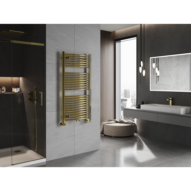 Mexen Ares badeværelsesradiator 1200x600 i guld
