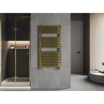 Mexen Hades badeværelsesradiator 1200x600 guldfarvet