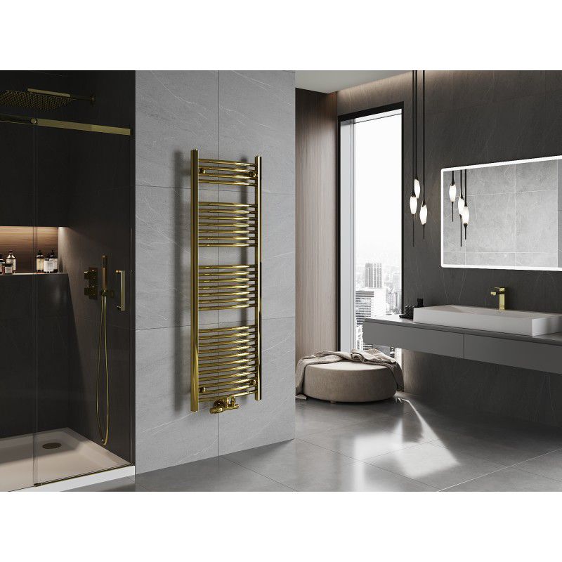 Mexen Ares badeværelsesradiator 1500x500 i guld