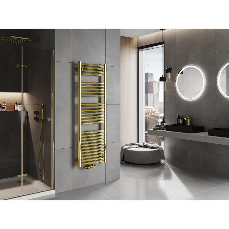 Mexen Hades badeværelsesradiator 1500x500 guldfarvet