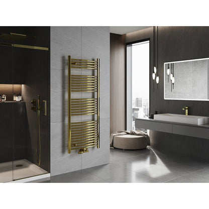 Mexen Ares badeværelsesradiator 1500x600 i guld