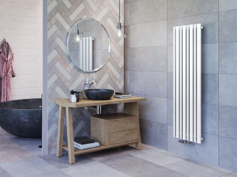 Dekorativ radiator Edit 160 x 43 cm hvid