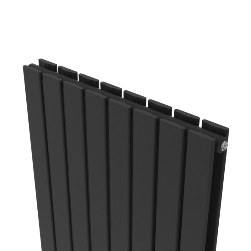 Dekorativ radiator Faringdon 180 x 60,8 cm mat-sort