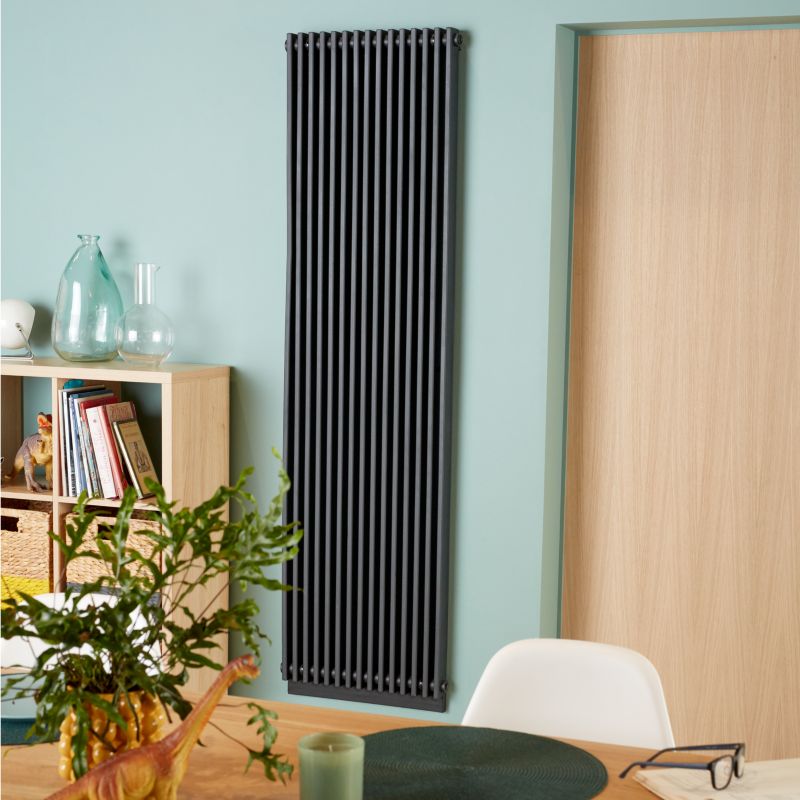 Dekorativ radiator GoodHome Kensal 180 x 50 cm antracit
