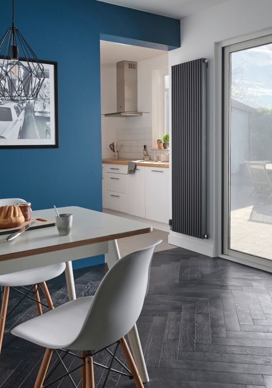 Dekorativ radiator GoodHome Kensal 180 x 50 cm antracit