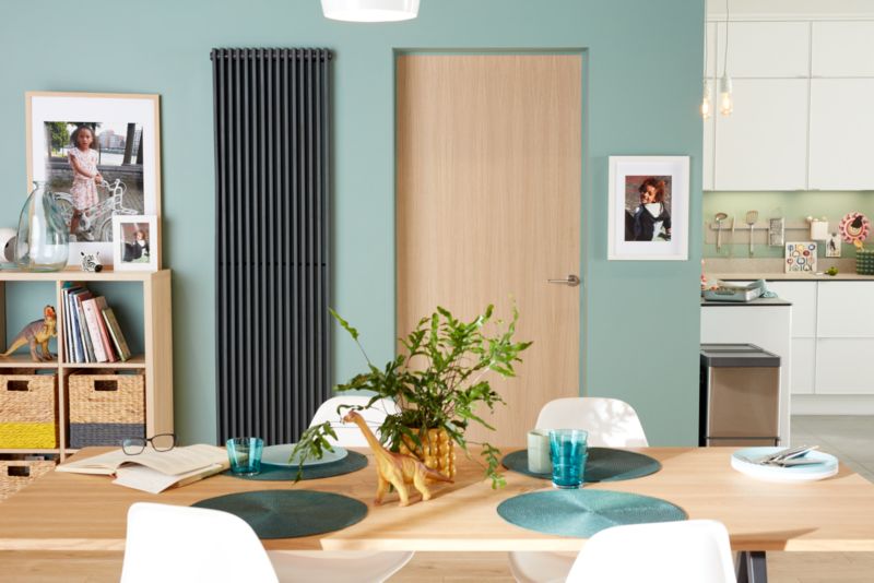 Dekorativ radiator GoodHome Kensal 180 x 50 cm i antracit
