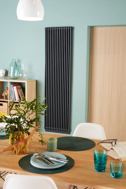Dekorativ radiator GoodHome Kensal 180 x 50 cm antracit
