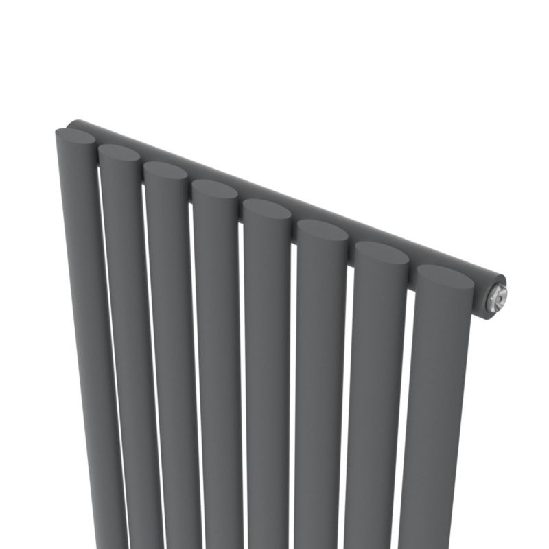 Dekorativ radiator GoodHome Wickham 180 x 48 cm i antracit