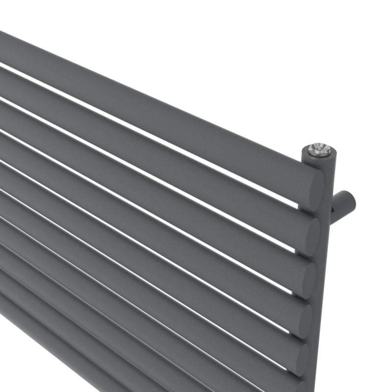 Dekorativ radiator GoodHome Wickham 60 x 100 cm antracit