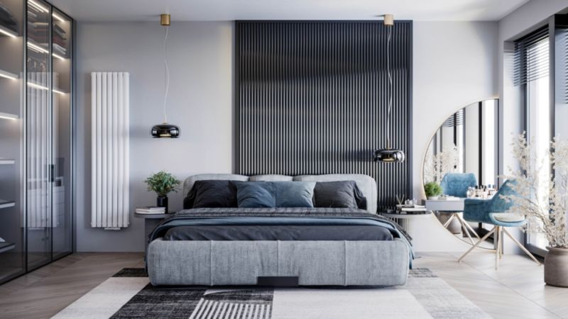 Luxrad Oval dobbeltradet dekorativ radiator 170 x 41 cm hvid