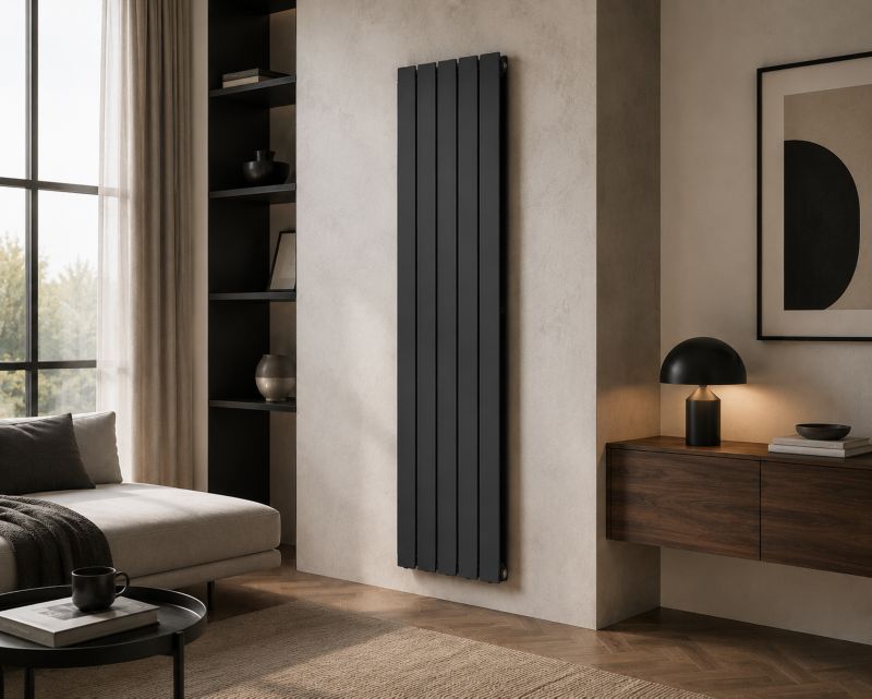 Designradiator Vertirad Dobbelt 165x44,5 cm Grafit 1196W