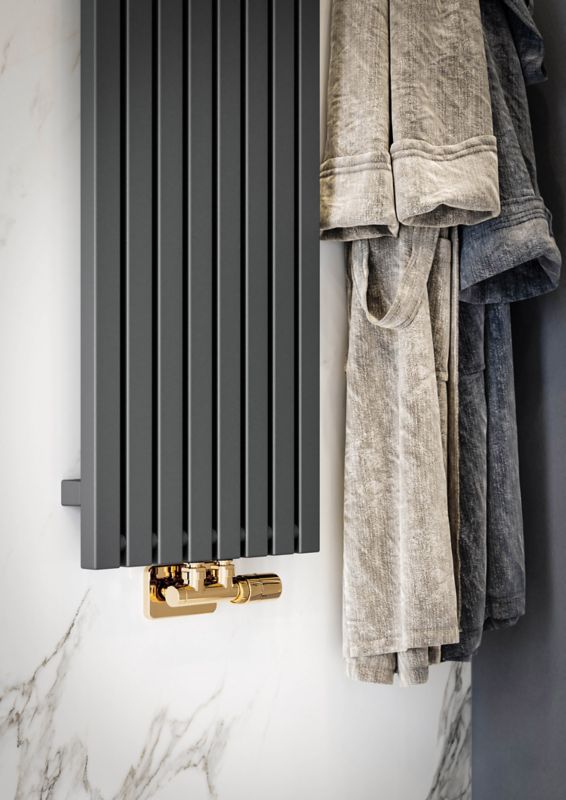 Dekorativ radiator Terma Nodi 160 x 39 cm antracit