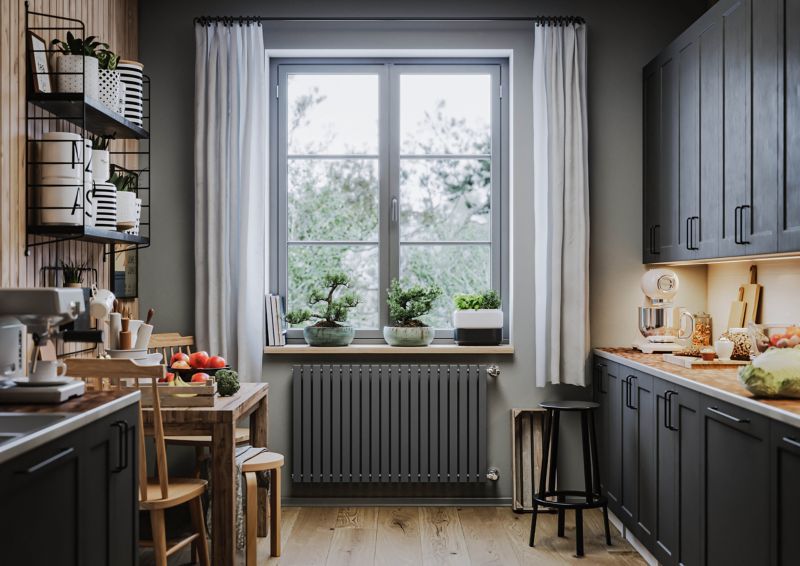 Dekorativ radiator Terma Nodi 60 x 99 cm antracit
