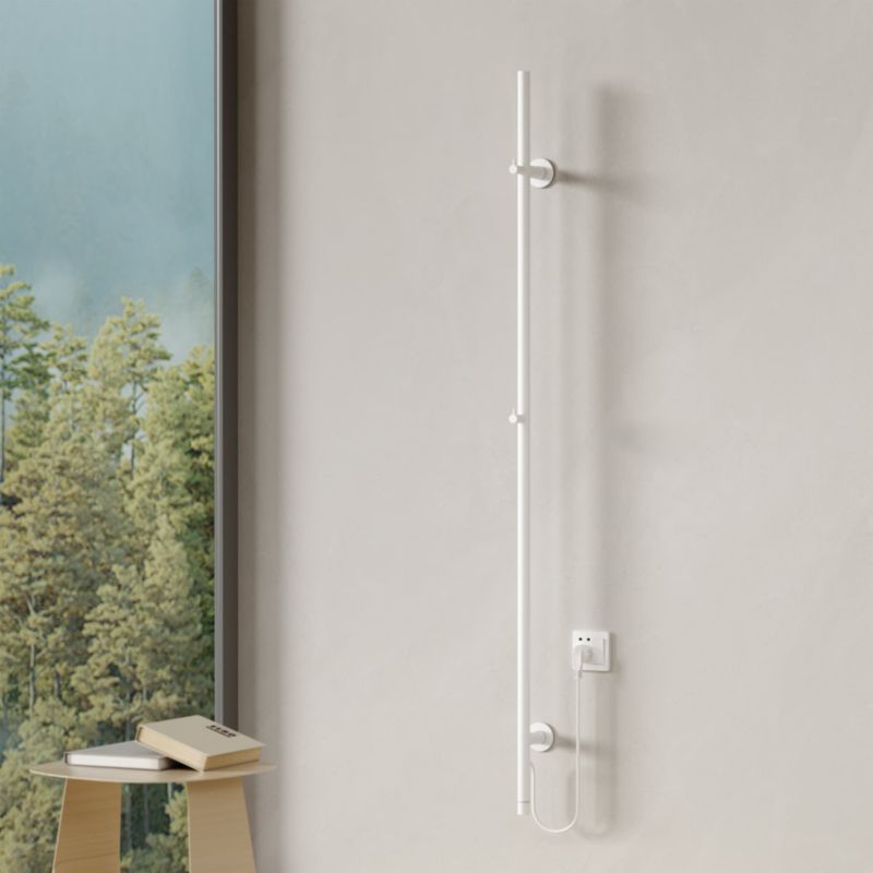 Elektrisk Håndklædetørrer 2,5x150 cm Hvid 60W