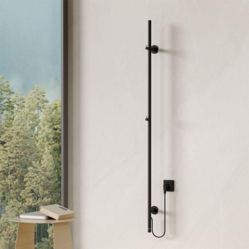 Elektrisk Håndklædetørrer Andania 150x2,5 cm Sort 60W