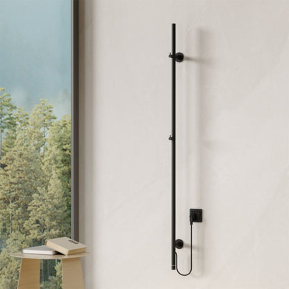 Elektrisk Håndklædetørrer Andania 150x2,5 cm Sort 60W
