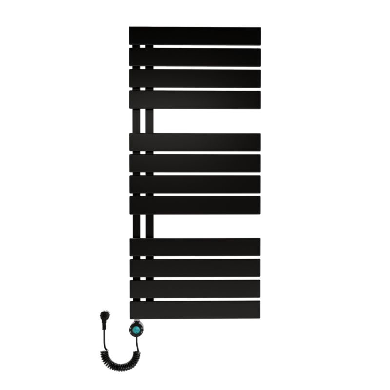 Elektrisk Håndklædetørrer Nobile 111x50 cm Sort Mat