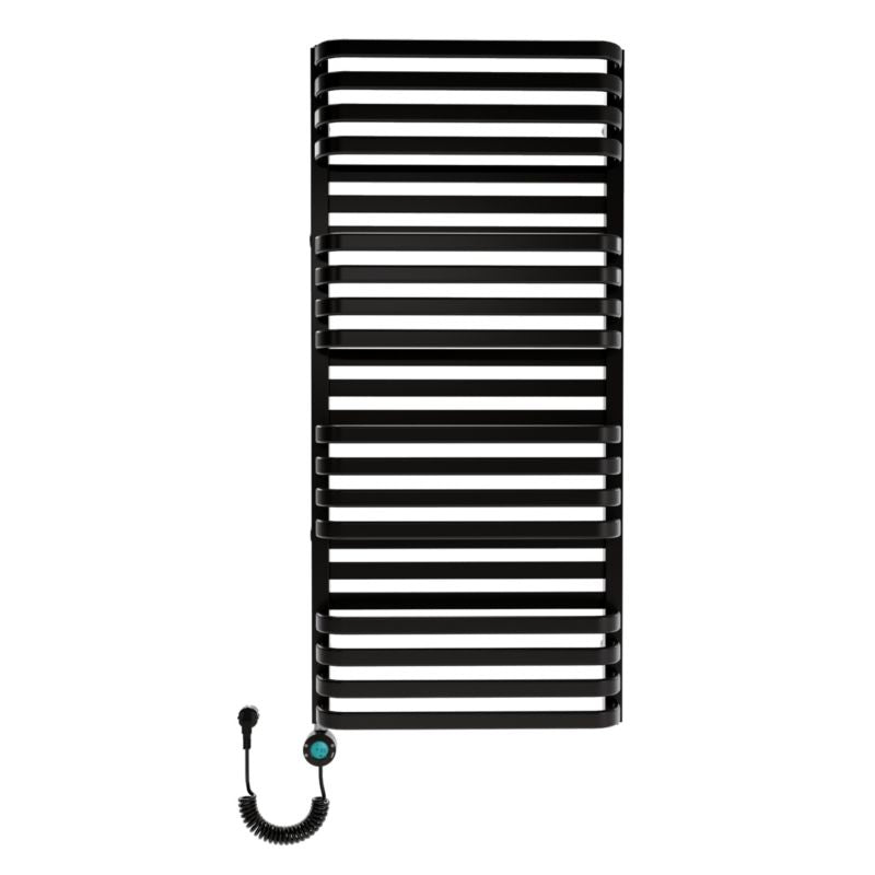 Elektrisk Håndklædetørrer Plus New 114x53 cm Sort Mat 600W