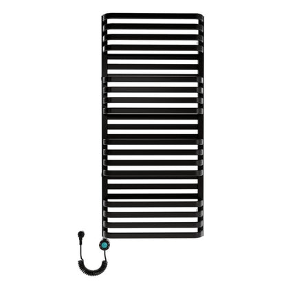 Elektrisk Håndklædetørrer Plus New 114x53 cm Sort Mat 600W