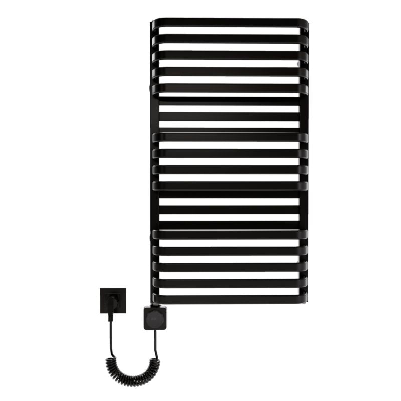 Elektrisk Håndklædetørrer Plus New 93,4x53 cm Mat Sort 600W