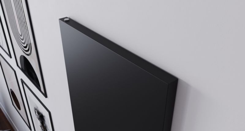 Elektrisk Håndklædetørrer V-line 150x50 cm Sort Mat