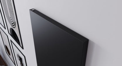 Elektrisk Håndklædetørrer V-line 150x50 cm Sort Mat