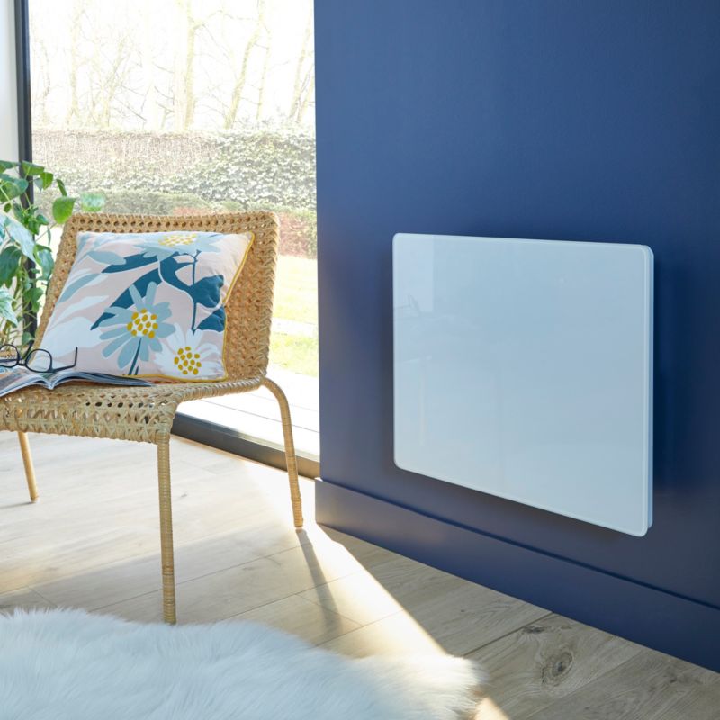 Elektrisk radiator Binda 1000 W hvid