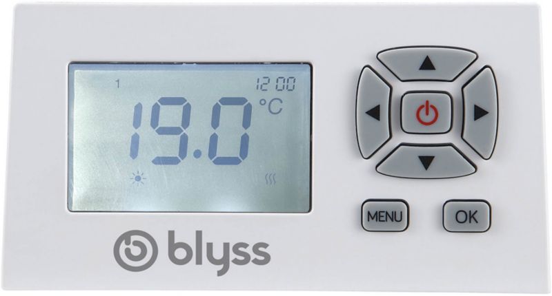 Elektrisk radiator Blyss Saris 1000 W hvid