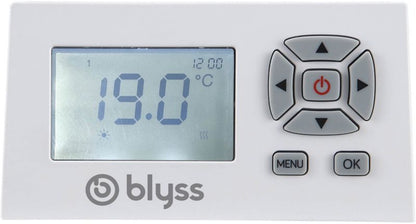 Elektrisk radiator Blyss Saris 1000 W hvid