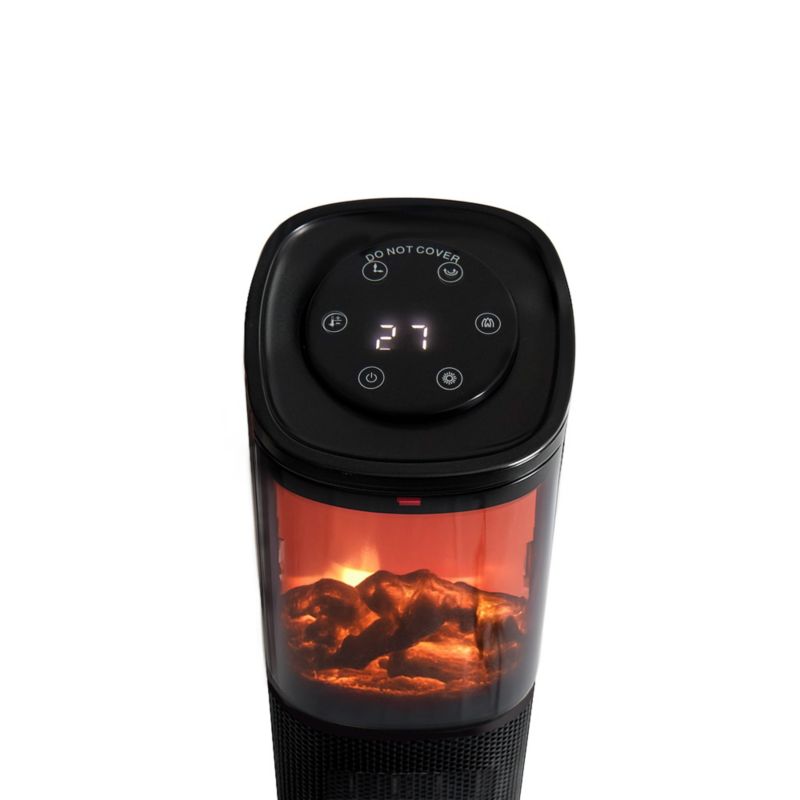 Varmeblæser Lizeo 2000 W med Flammeeffekt