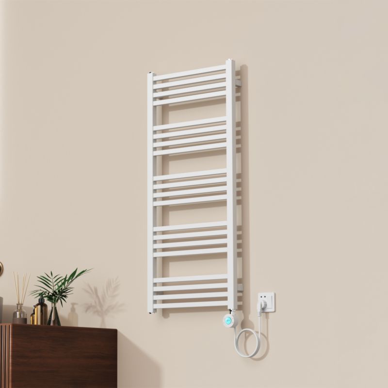 Elektrisk Håndklædetørrer Duala 105x45 cm 400W Hvid
