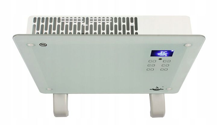 Glaskonvektor 1000W Hvid med Fjernbetjening