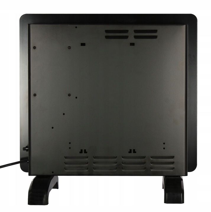 El-radiator Glas 1000W Sort med Fjernbetjening
