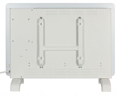 El-radiator Glas 1500W Hvid med Fjernbetjening