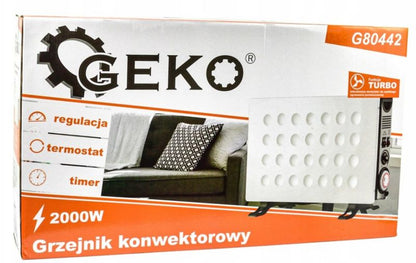 Konvektor Radiator 2000W med Termostat Hvid | DL06D