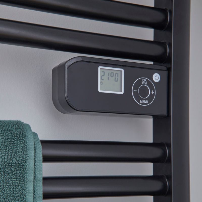 GoodHome Melton elektrisk radiator 500 W sort