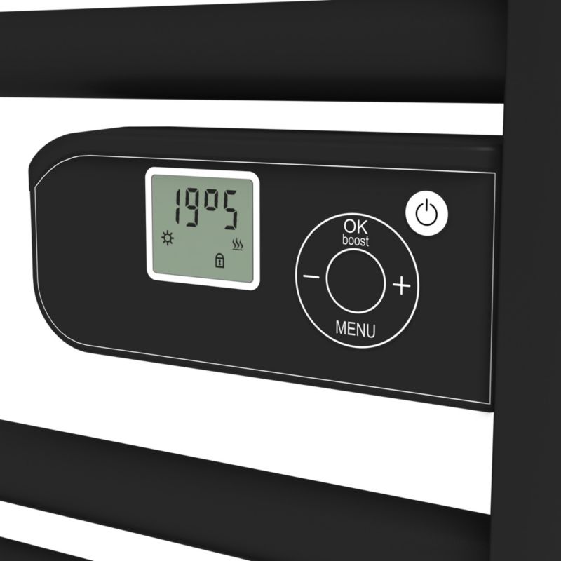 GoodHome Melton elektrisk radiator 500 W sort