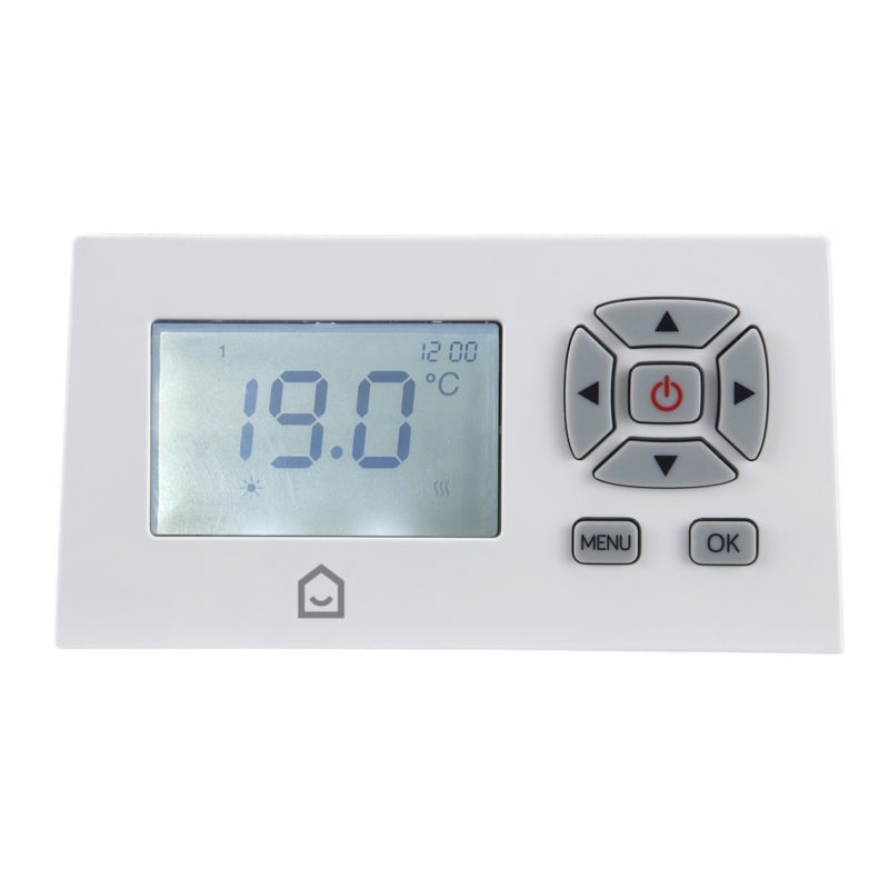 GoodHome Saris elektrisk radiator 1000 W hvid